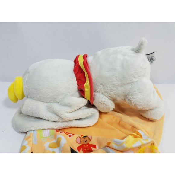 Disney Swaddle Baby Dumbo lot of 2 fringe blanket Lovey Babies Plush 10” Elephan - Picture 16 of 16